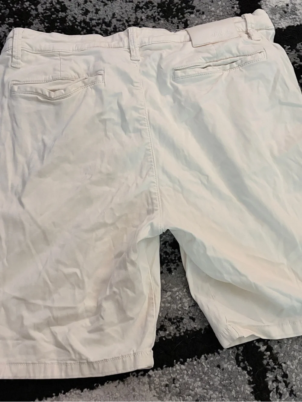 Heritage White Men's Flat Front Shorts